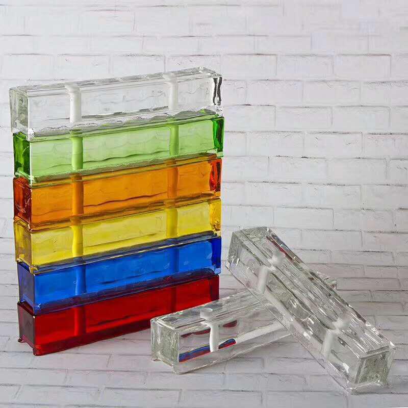 Modern Architectural Colored Glass Bricks For Facade/Windows/Bathroom