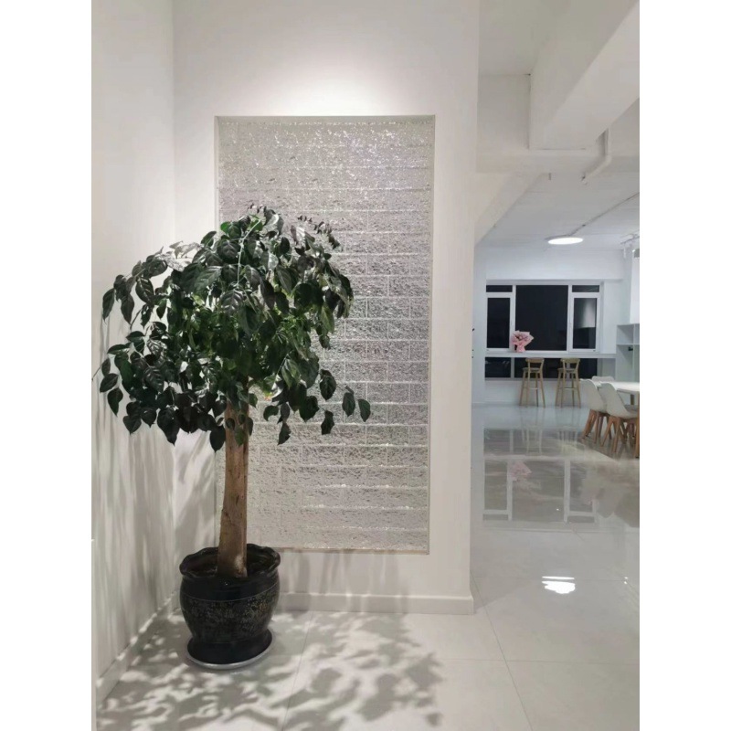 Solid glass briks for house interior wall decor design