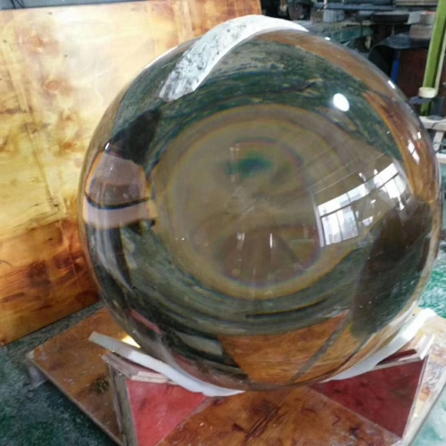 the world's biggest 210cm solid glass sphere spherical lens ball