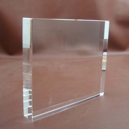 rectangular k9 crystal plaques for company logos laser engraving