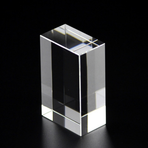 optico laser 3D cubo de cristal vidrio