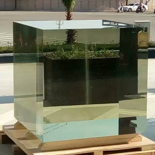 200 to 2000mm biggest crystal cube for contemporary interior decoration/modern art exhibition