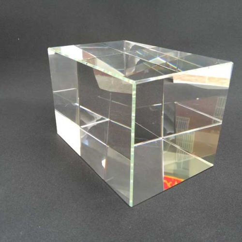 high quality optical 3D crystal brick memorial gifts