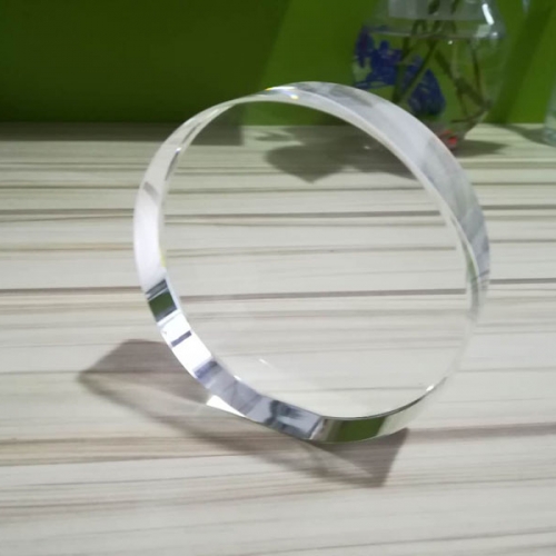 optical K9 Blank Circle Crystal awards For 3D Photo Laser Engraving