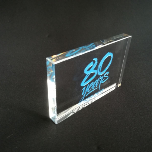 laser etched glass 80 years of anniversary gifts