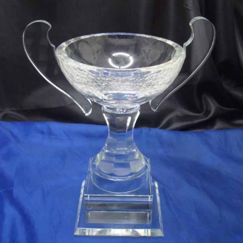 large optical crystal trophy cup awards for football competitions
