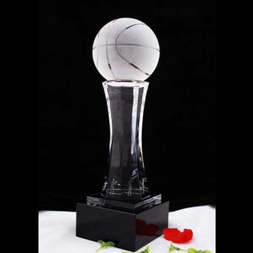 twisted pillar custom crystal Female basketball awards
