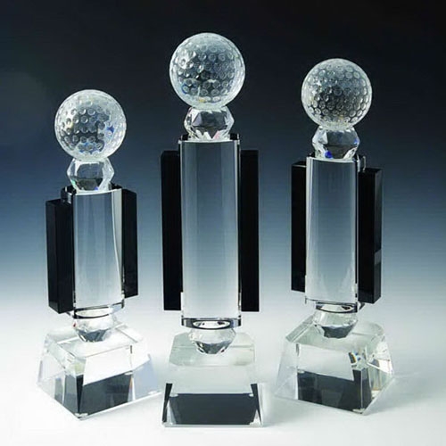 large medium small sport crystal golf awards for golf clubs