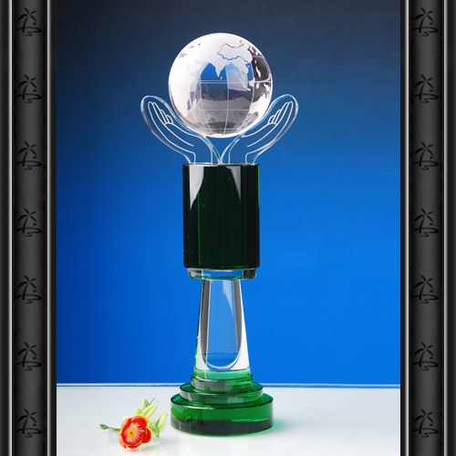 Unique Design Custom Glass Globe Awards for Environmental groups awarded gits