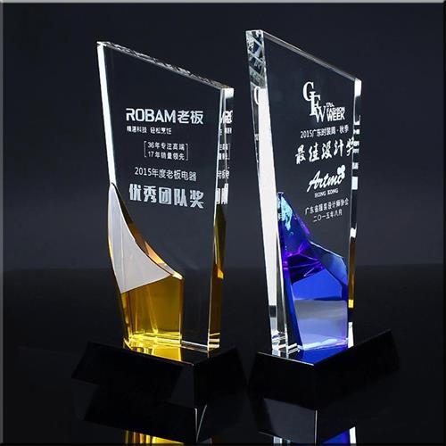custom design crystal boss appreciation awards