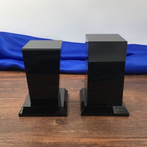 simple design contemporary black crystal tower awards