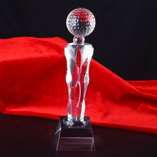 Unique Stem Crystal Golf Sports Award