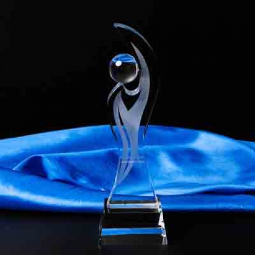 Unique Design frosted Crystal Finger Awards