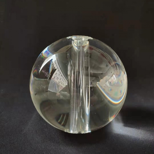 optical hollow crystal sphere as luxury stand parts for modern table lamps