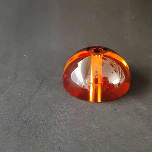 unique amber glass half sphere decorative stand parts for crystal table lamps