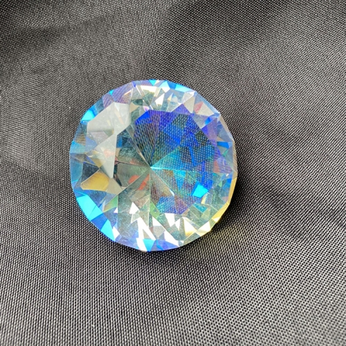 gem cut high quality personalized rainbow color glass diamond paperweights