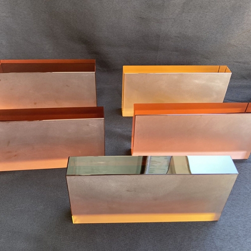 full color glass satin blocks for hospitality project interior exterior decoration