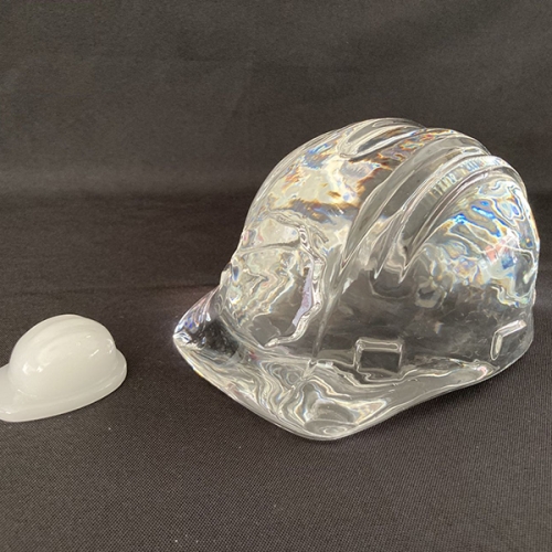 Opal White Optical Crystal Safety Helmet 3D Models