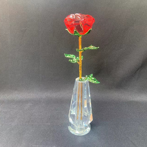 custom design stained glass red roses romantic Valentines Gifts