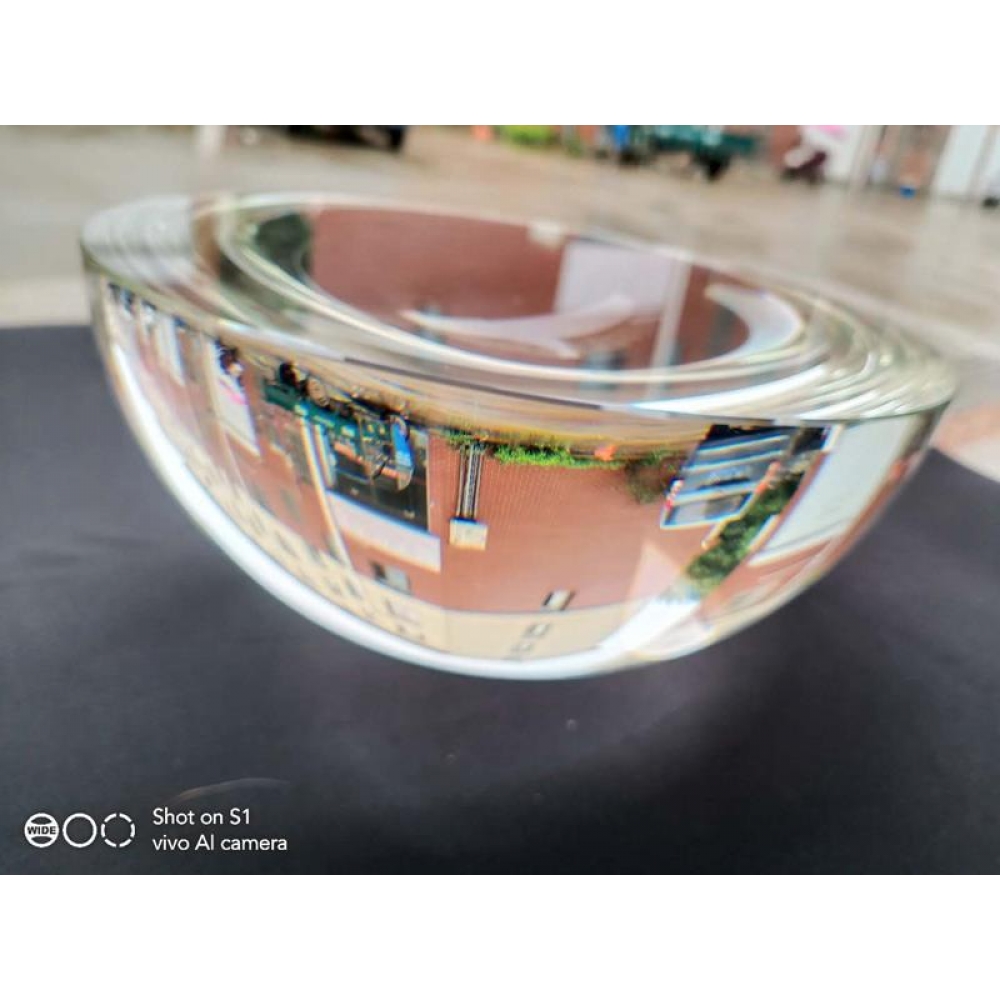decorative magnifying lens glass half spheres