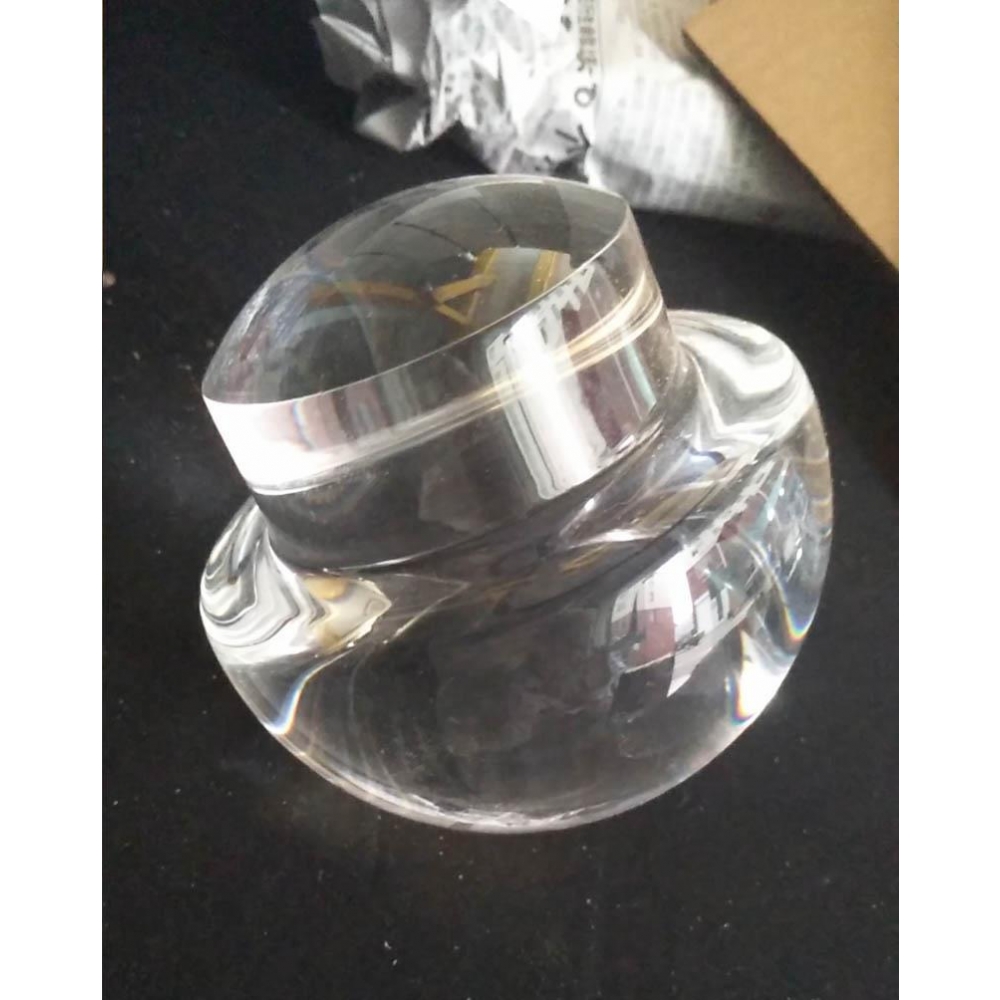 architectural convex glass lens optical crystal glass ball finials