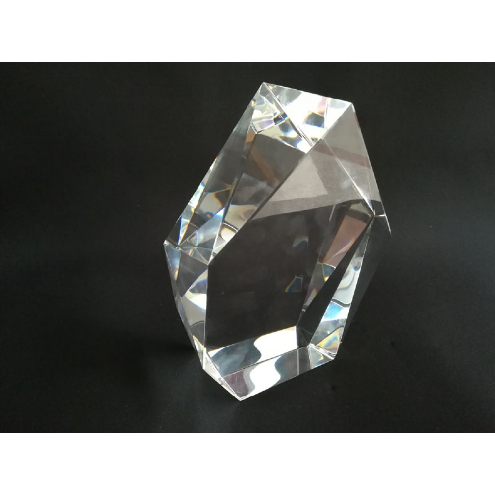 3D crystal prestige Iceberg shaped solid glass cube