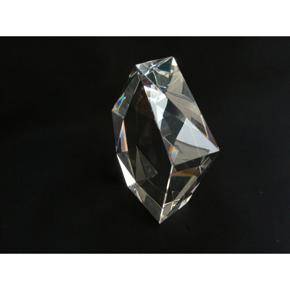 3D crystal prestige Iceberg shaped solid glass cube