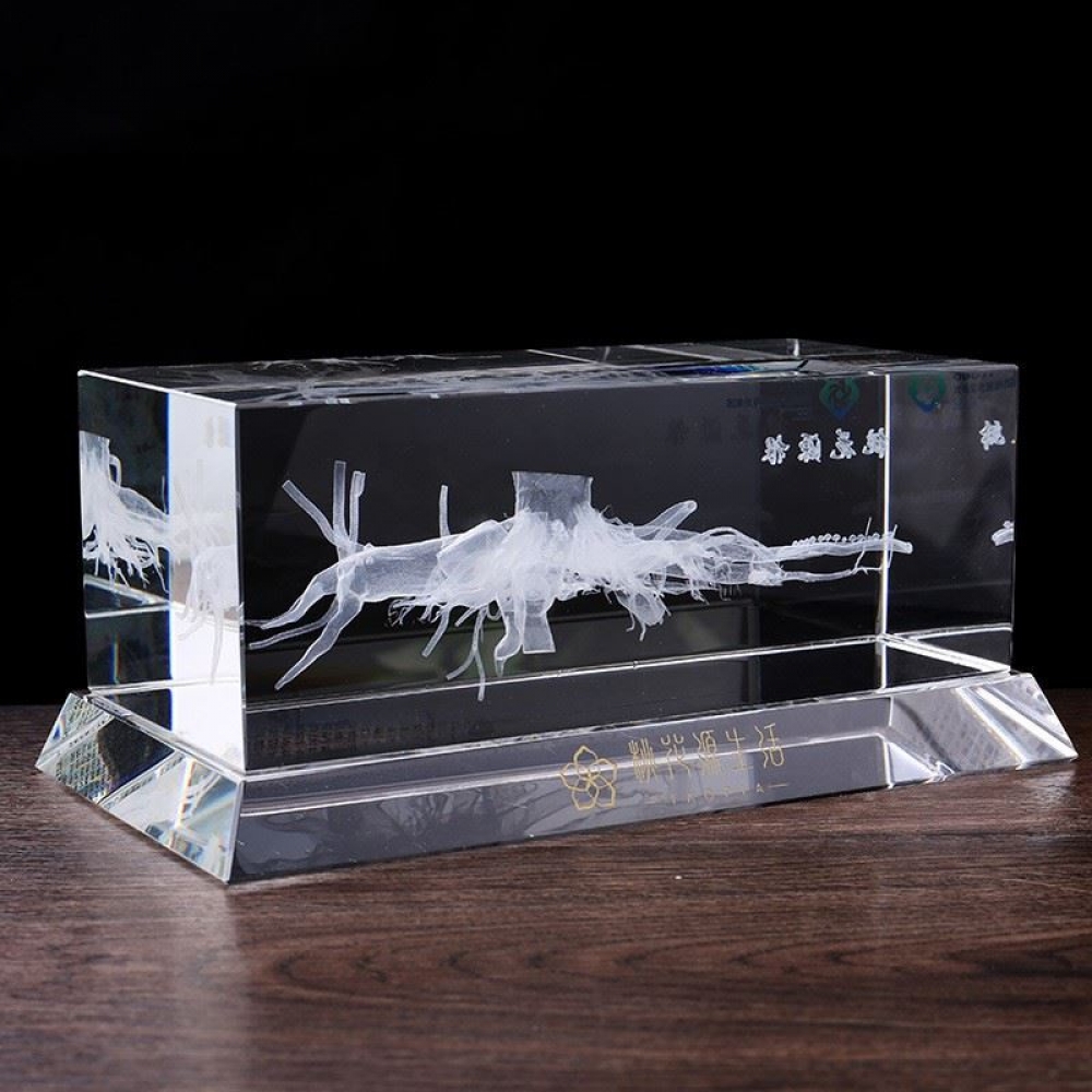 bespoke artwork replica 3d laser inside crystal cube