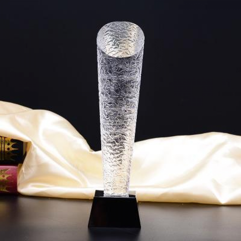 special acid surface natural crystal column trophy