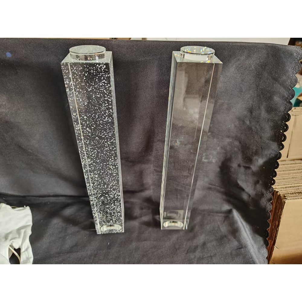 decorative Matt glass solid cylinder modern crystal lighting components
