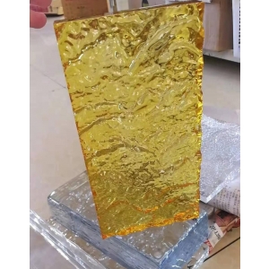 wall decoration thin glass tiles with striped pattern surface