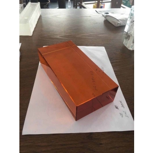 Luxury Champagne Color Solid Smooth Glass Bricks