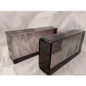 Bespoke Tinted Grey Building Glass Block solid Crystal Bricks
