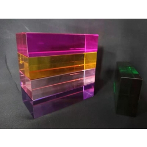 Colored Glass Blocks Painted With Any Pantone Number For Different Occasions