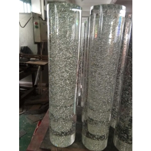interior exterior design Bubble Glass Cylinder Solid Crystal Column pillars