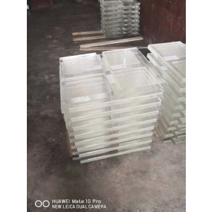 Large K9 Optical Crystal Slabs Glass Blocks Billets Floor Decorative Building Material
