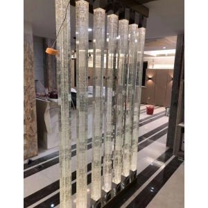 decorative LED Light Glass Partition Pillars
