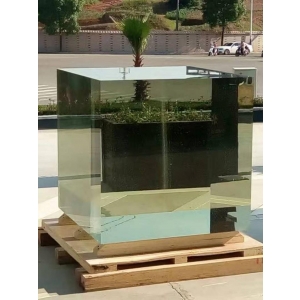 world's biggest solid glass cube art design optical crystal cubic block sculptures