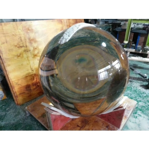 the world's biggest 210cm solid glass sphere spherical lens ball