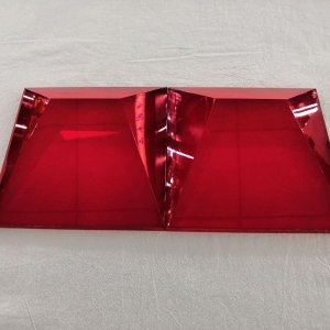 custom design red glass coating mirror bricks manufacturer