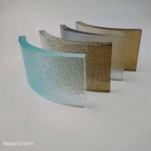 art design cast glass curved roof tile for modern energy efficiency roof design