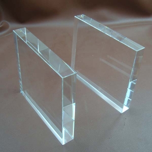 rectangular cheap flat glass plaque for 2D laser engravings