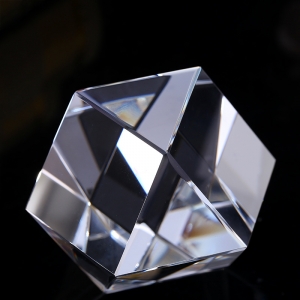 optical crystal polyhedron prisms for luxury retail brands