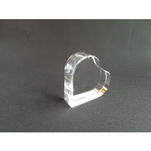blank laying heart shaped crystals for 3D engraved