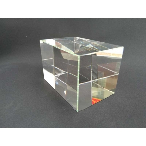 high quality optical 3D crystal brick memorial gifts