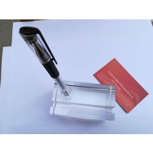 rectangular crystal card holder pen stands for 3D laser engraving