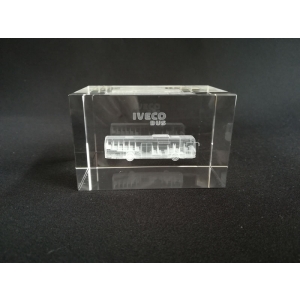 3D laser crystal corporate gifts for IVECO corporation