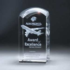famous airplane model 3D laser inside crystal cube souvenir paperweights