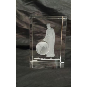 Personalized 3D Laser Crystal Buddha Paperweights Taiwan Religious Souvenir Gifts
