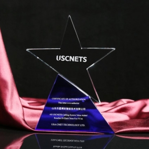 blue crystal star awards unique authorization certificate